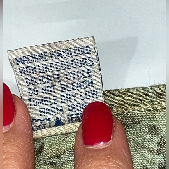 Just Cruising blue tan TIE DYE SWIRL BLOUSE Paisley Sequins short sleeves womens - Picture 11 of 14